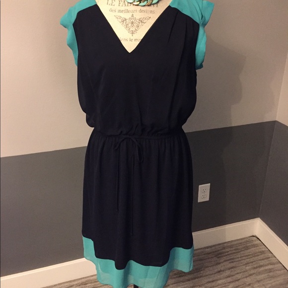 Enfocus Dresses & Skirts - SALE 🎉🛍 Encore Navy and Turquoise Dress 16W